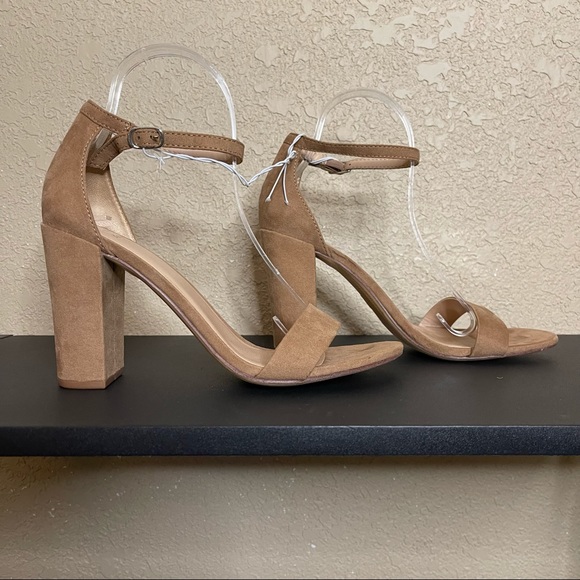 a new day Shoes - A New Day Ema Taupe 4” Block Sandals Size 9